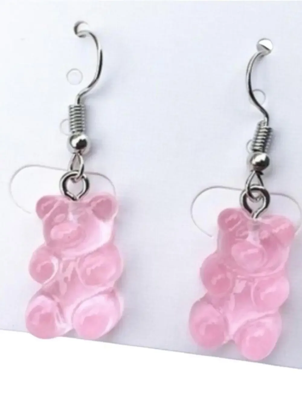 Sugar Rush Pink Faux Gummy Bear Earrings